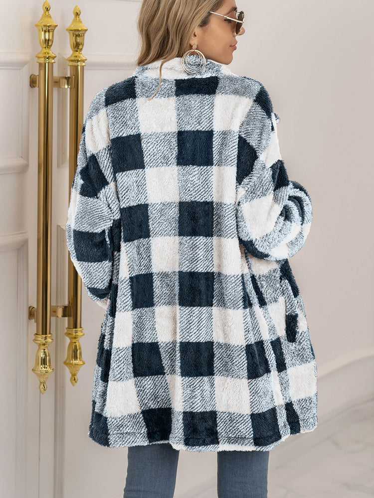 Celestia | Strickjacke mit Kariertem Muster und Eleganter Ausstrahlung für den Winter