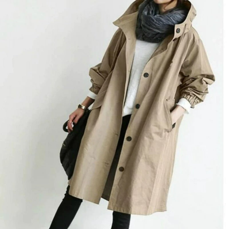 Celestia | Trenchcoat mit wasserabweisendem Material und eleganter Passform für jede Jahreszeit
