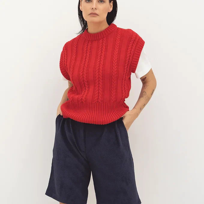 Livia | Weste aus leichtem Cord mit klassischem Schnitt für Damen