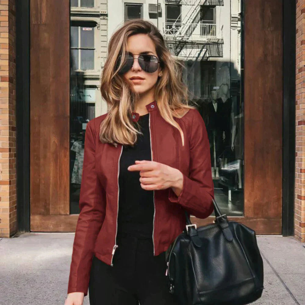 Isabella | Lederjacke mit zeitgemäßem Design und vielseitiger Eleganz für Damen