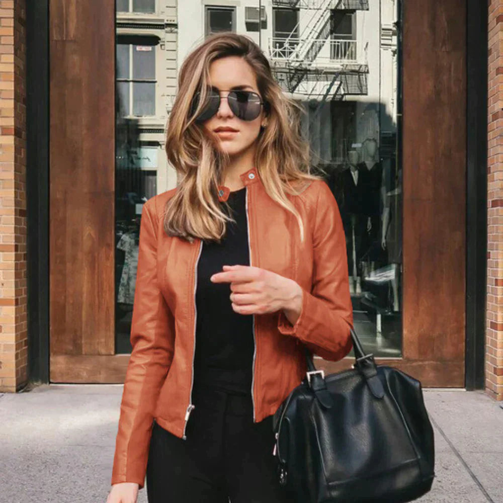 Isabella | Lederjacke mit zeitgemäßem Design und vielseitiger Eleganz für Damen