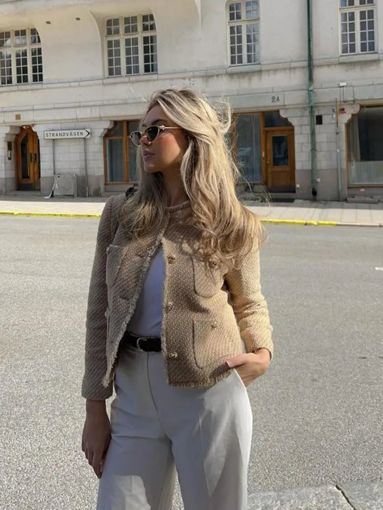 Amara | Jacke mit Eleganter Passform und Stilvollen Taschen für Damen