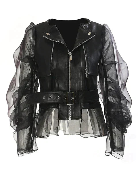 Isolde | Lederjacke mit Stilvollem Design und Langen Ärmeln für Damen