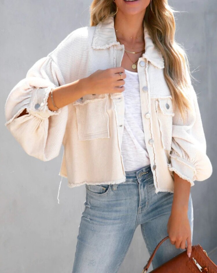 Zaza | Damenjacke mit luxuriösem Rippensamt und pastellfarbenem Design für moderne Eleganz