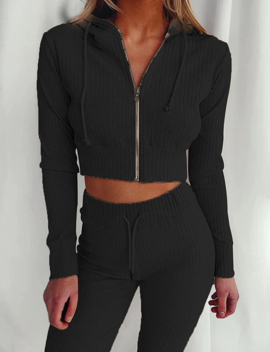 Livia | Hoodie- und Hosen-Set mit Bequemer Passform und Zeitlosem Design für Alle Jahreszeiten